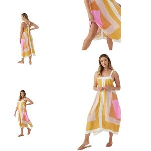 apricot midi dress Women's Phenomenal Fashion Drop Waist Floral Midi Dress in Apricot